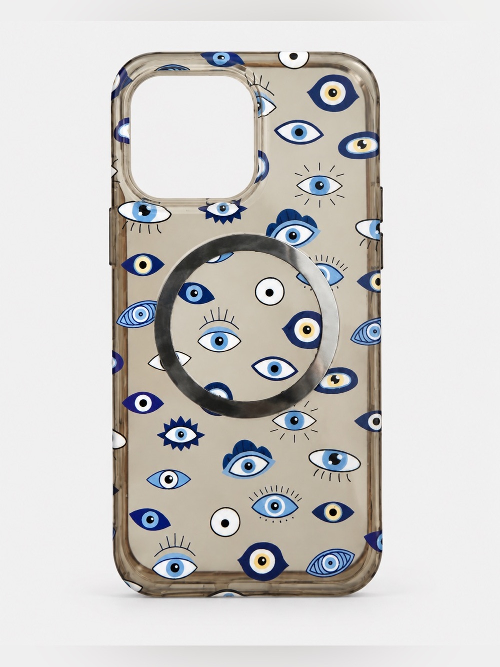 iPhone 14 Pro Max Evil Eye MagSafe Case Clear Blue Eye Print